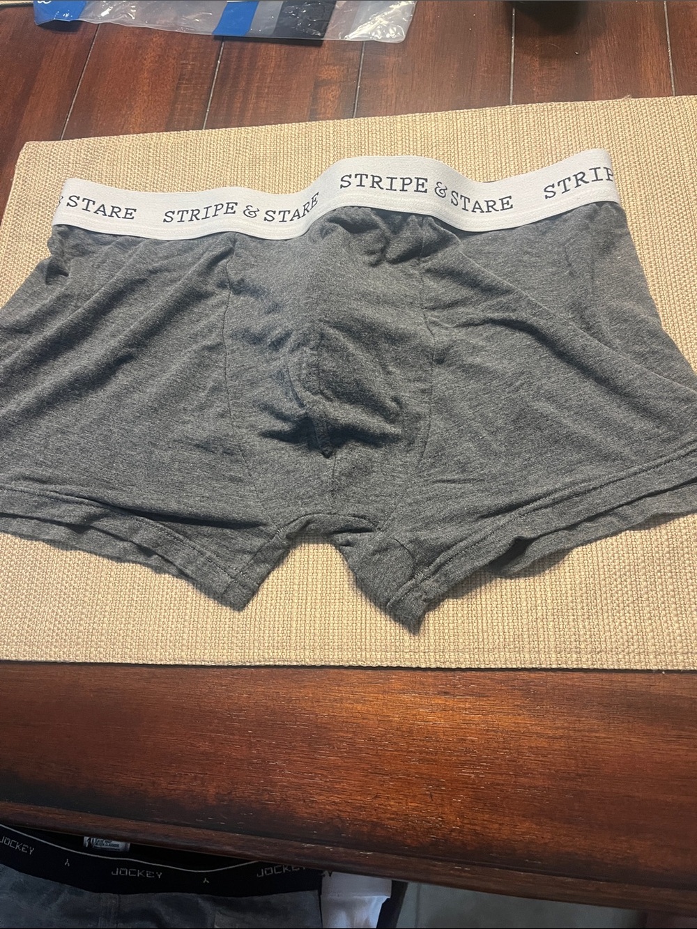 Bundle this SOLID & STRIPED Men's Heather Gray Boxer Briefs size large Last One
